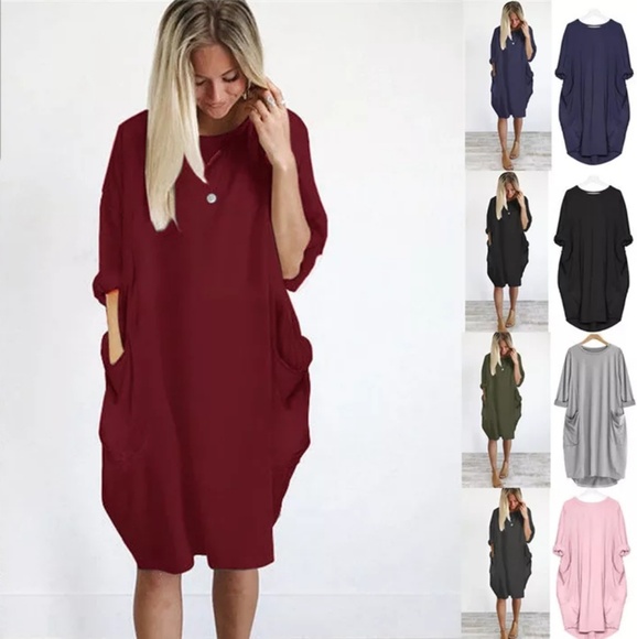 Loose Fit Oversized Harem Dress Stretchy - Picture 5 of 5